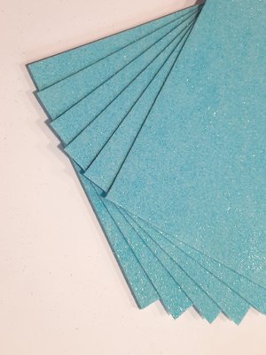 Foamiran cu sclipici, 20х30 см, 1.5 mm, Albastru deschis 4021 фото