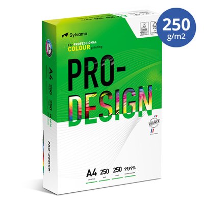 Hârtie pentru tehnica de birou PRO DESIGN, A4, 250 l, 250 g/m2, clasa A++ 416 фото