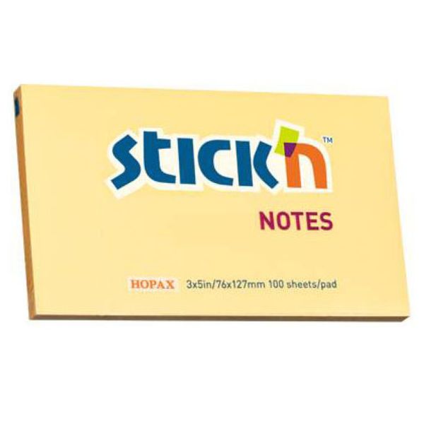 Bloc de hirtie pentru notite STICKn, 76x127, 100 file, oranj 369 фото