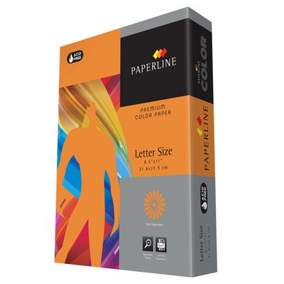 Hirtie colorata A4 Paperline SAFRON, 80gr, intensiv, orange (1foaie) 6 фото