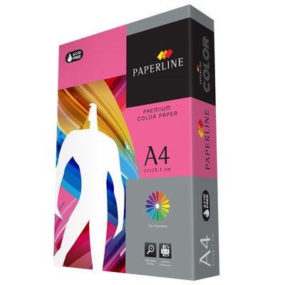 Hirtie color A4 Paperline HP RED, 80gr, neon, Pink (1foaie) 9 фото