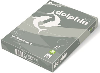 Hârtie pentru tehnica de birou Dolphin Everyday A4 (80g/m, 500 foi) clasa C+ 2442 фото
