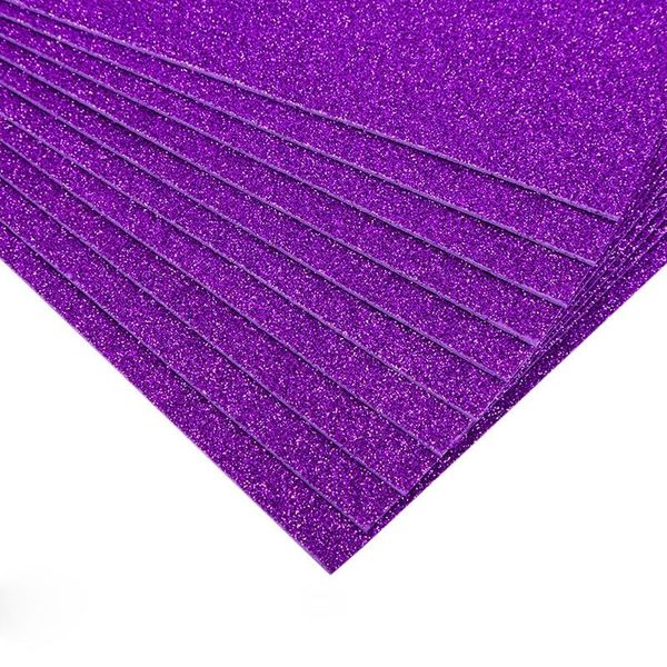 Foamiran cu sclipici, 20х30 см, 1.5 mm, violet 3997 фото