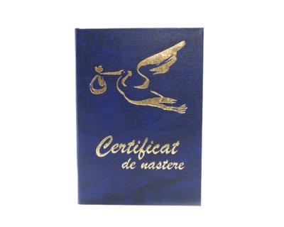 Coperta p/n Certificat de nastere albastră  0424 фото