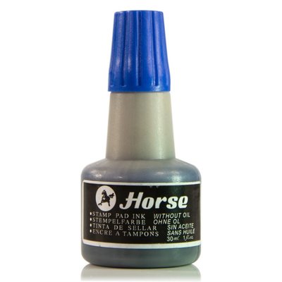 Cerneala pentru ștampile Horse, 30 ml, albastru 1361 фото