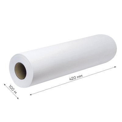 Rolă de hârtie 420mm*100m, 60 gr.m2, hârtie offset 786 фото